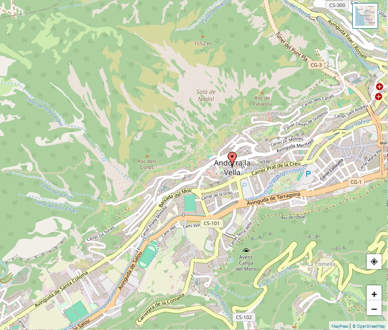 Andorra la Vella Map