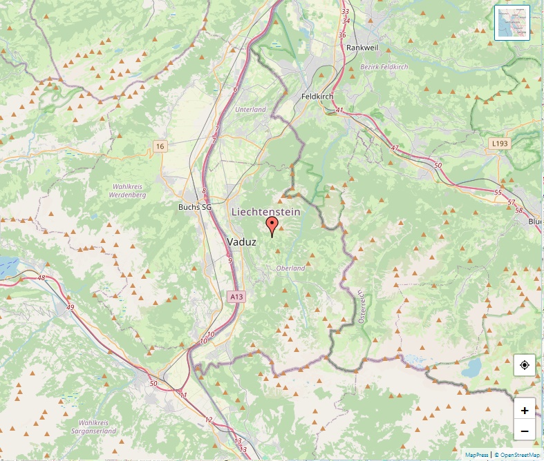 Liechtenstein Map
