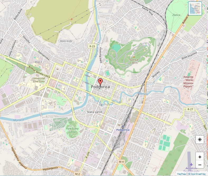 Podgorica Map