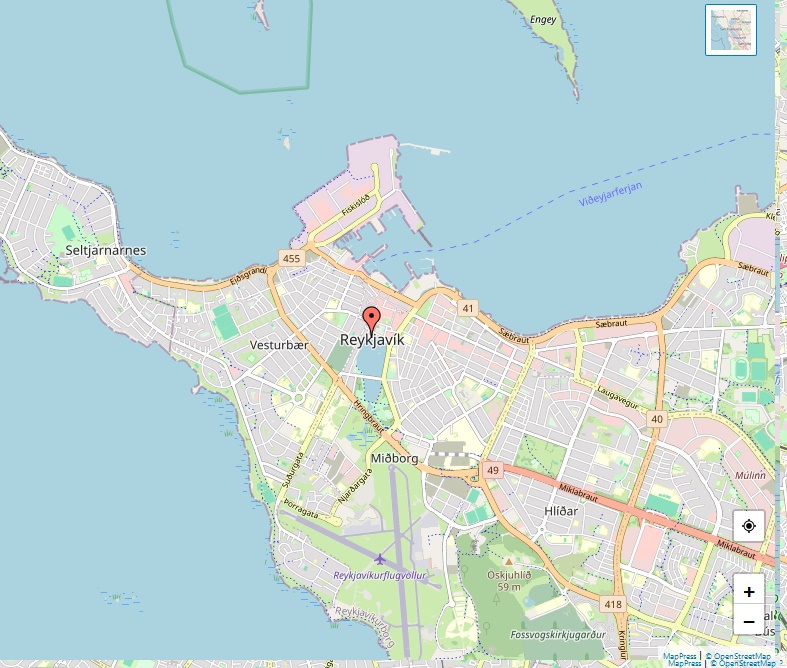 Reykjavík Map