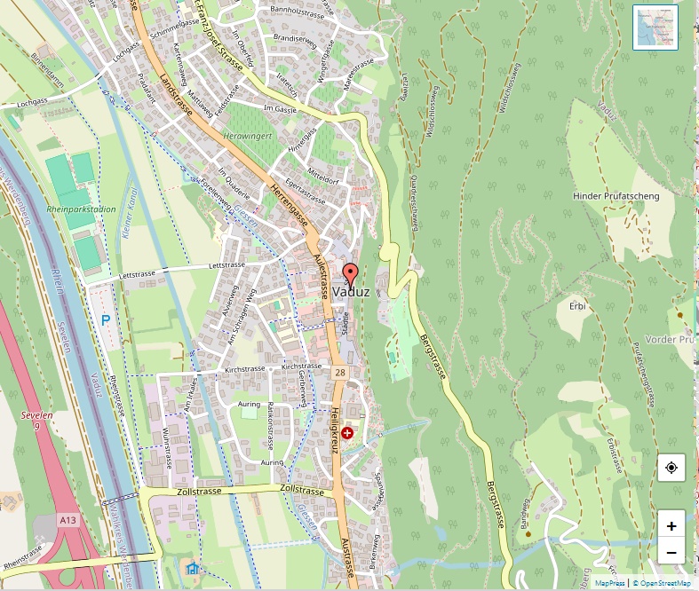Vaduz Map