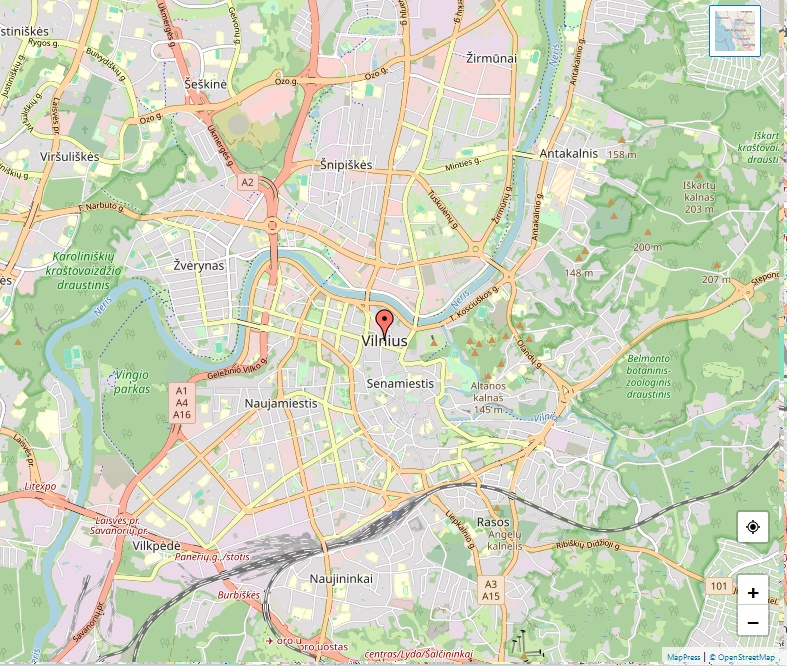 Vilnius Map