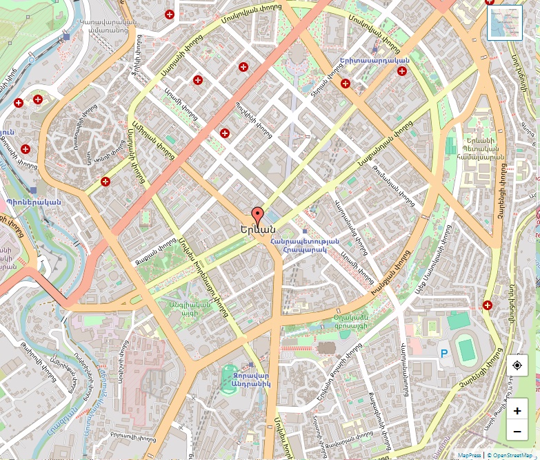 Yerevan Map